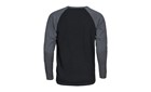 Langarm T-Shirt "alt viran" in schwarz/grau M